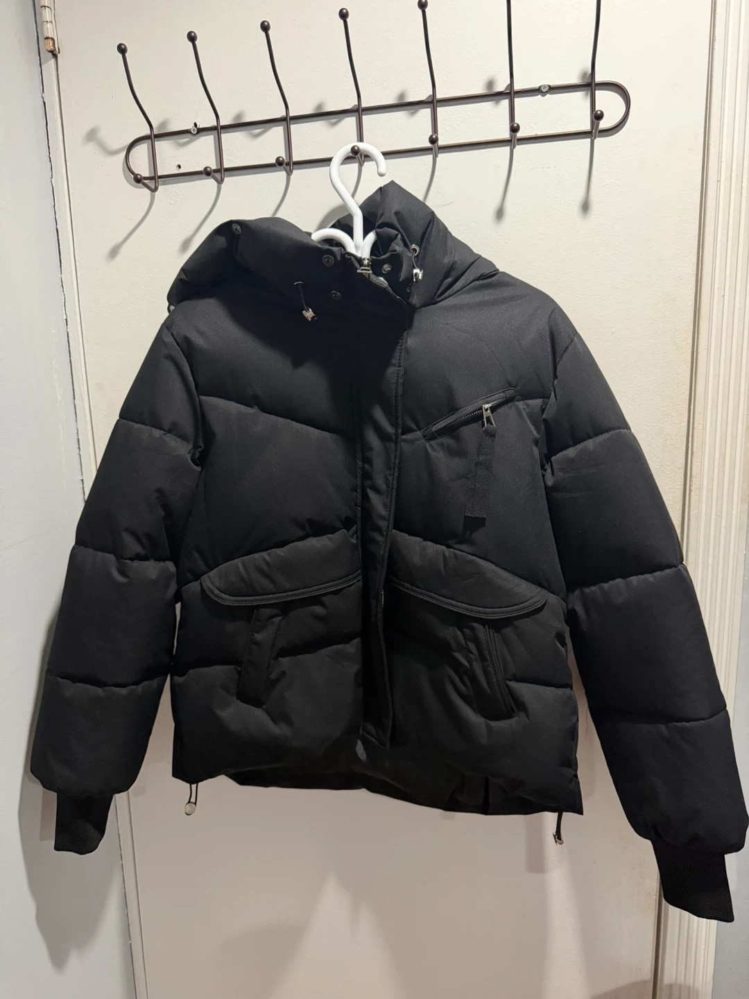 TAYISHE Black Puffer Jacket - Size L