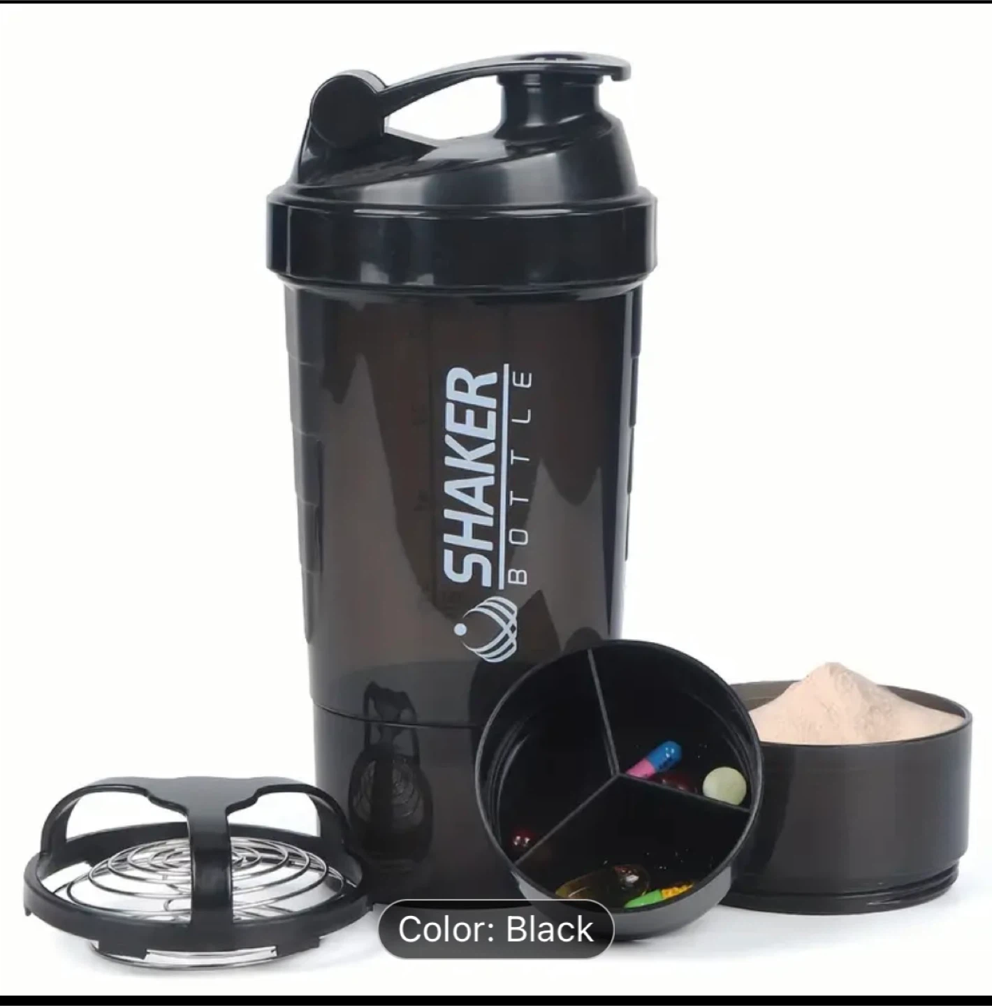 Shaker Bottle - Black
