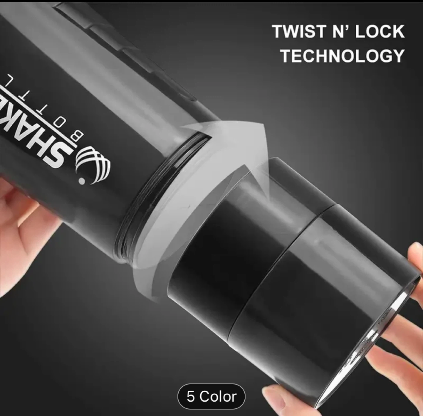 Shaker Bottle - Black - photo 4