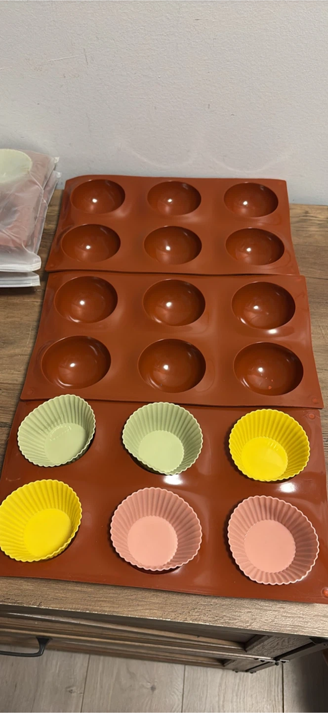 New Silicone Sphere Molds and Cupcake Liners Set - photo 4