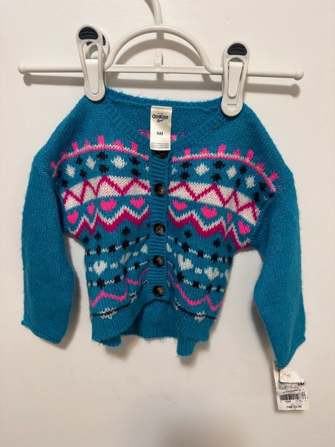 OshKosh B'gosh Baby Girls 6M Cardigan