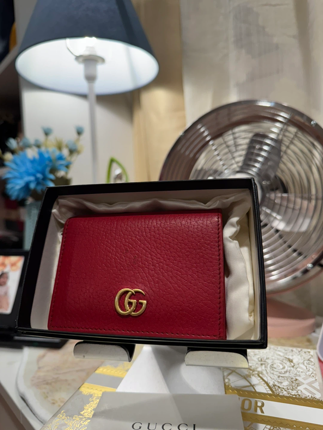 Red Gucci Marmont Wallet - photo 2