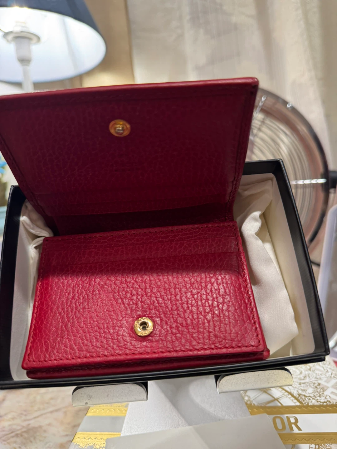 Red Gucci Marmont Wallet - photo 4