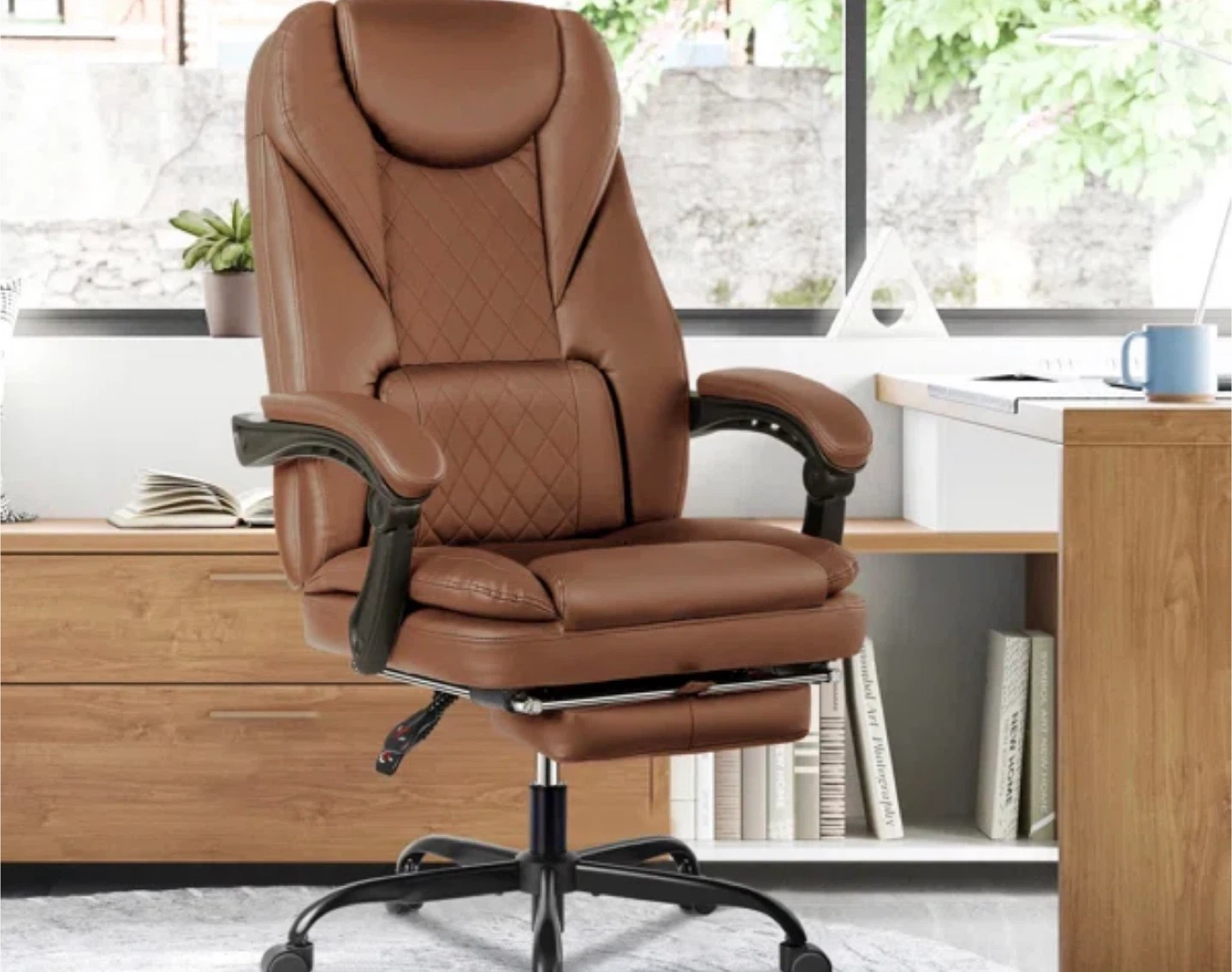 Azteca Ergonomic Executive  Chair with Footrest