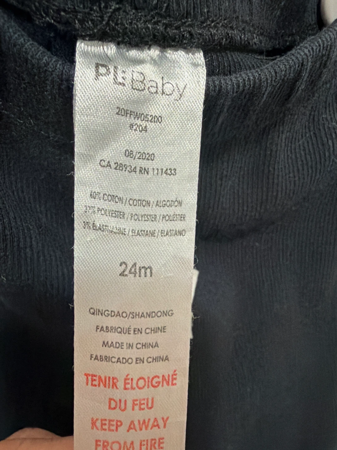 PLBaby Black Ribbed Leggings - 24m - photo 3