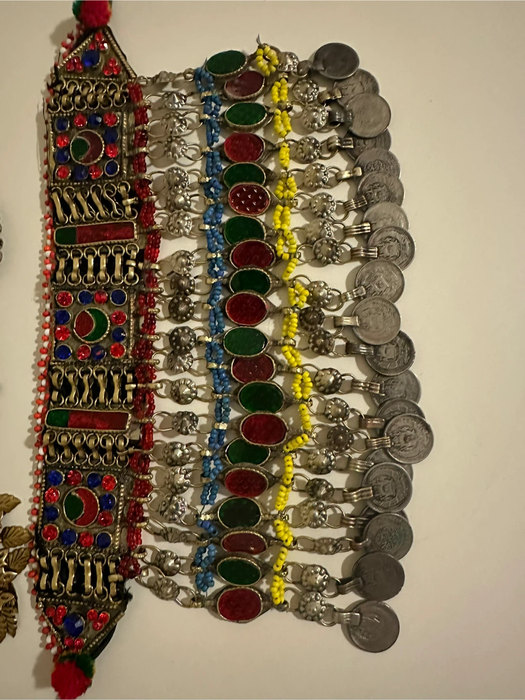 Afghan Tribal Necklace and Earrings Set - photo 3