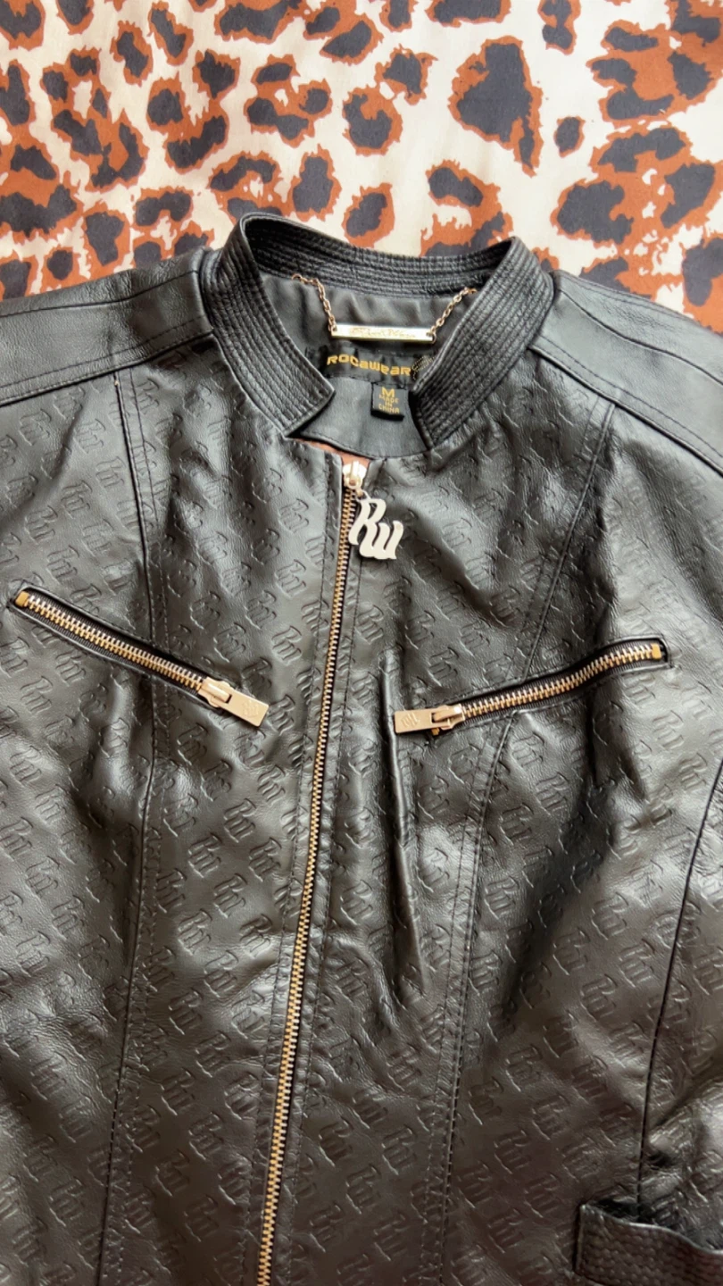 Rocawear Leather Jacket - Size M