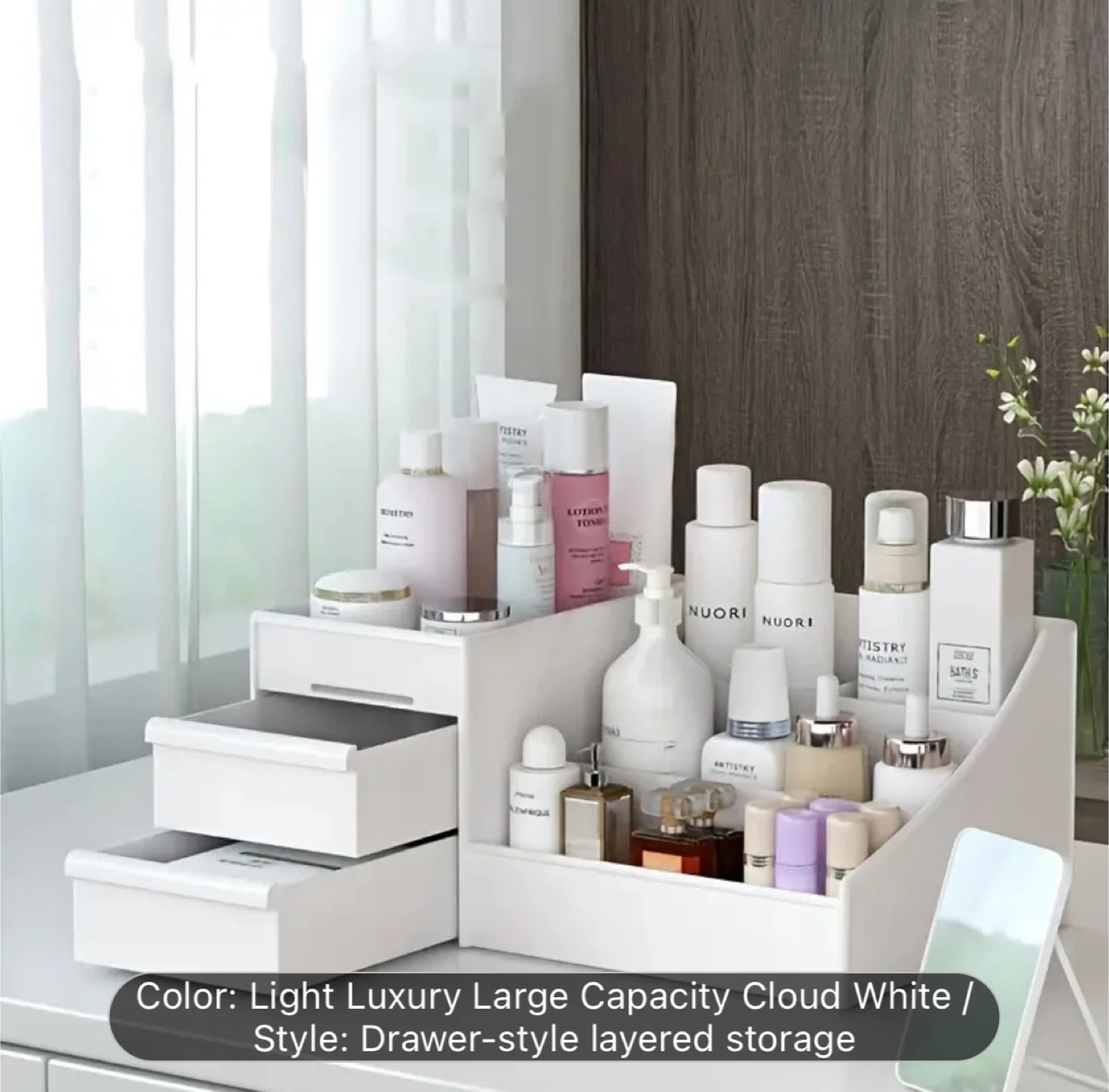 White Makeup Organizer with Drawers - photo 3