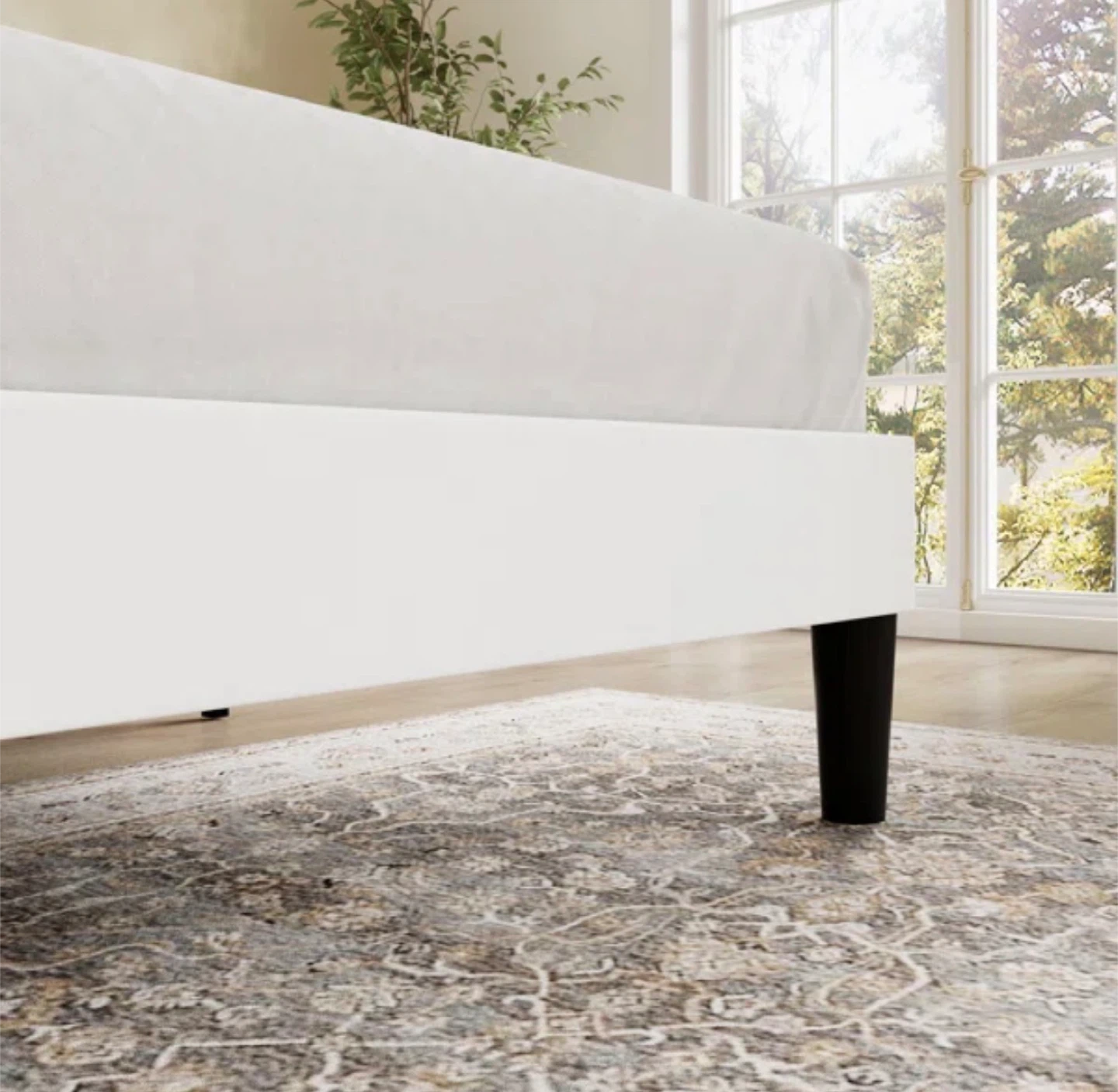 Candler Velvet upholstered platform Bed - photo 3