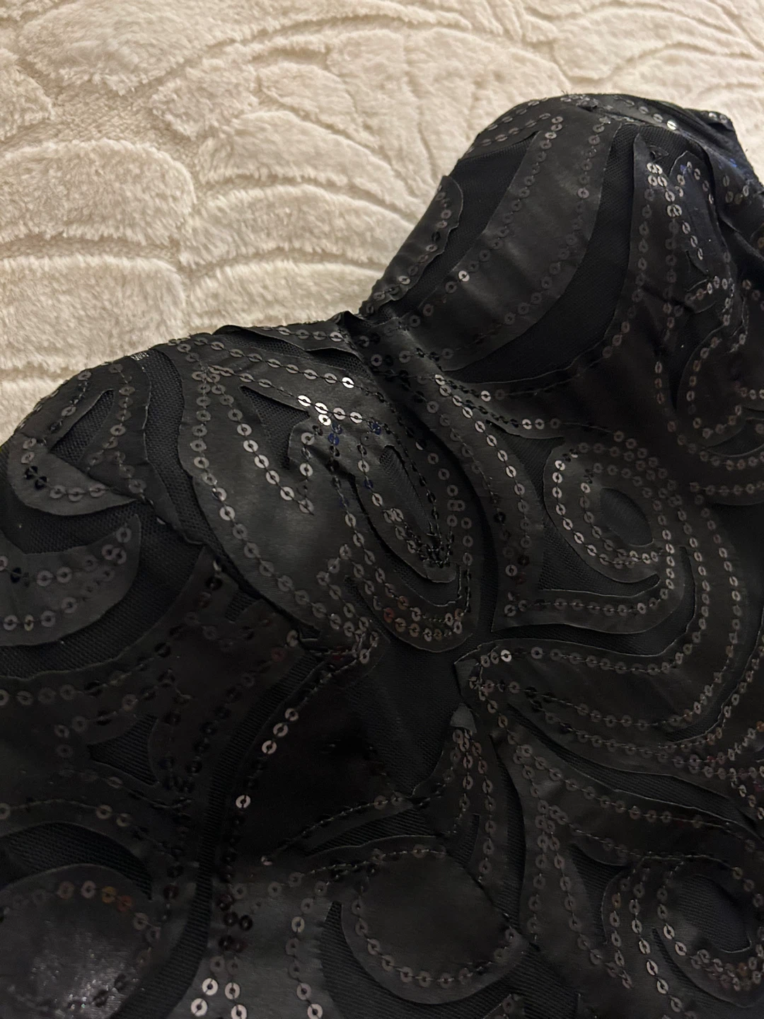 Black Sequin Strapless Dress size M - photo 3
