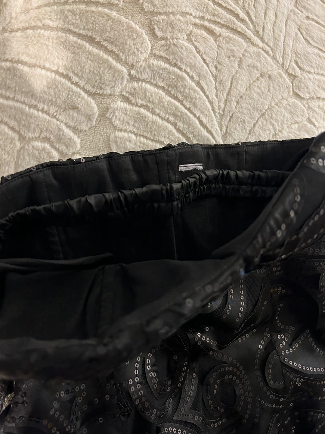 Black Sequin Strapless Dress size M - photo 4