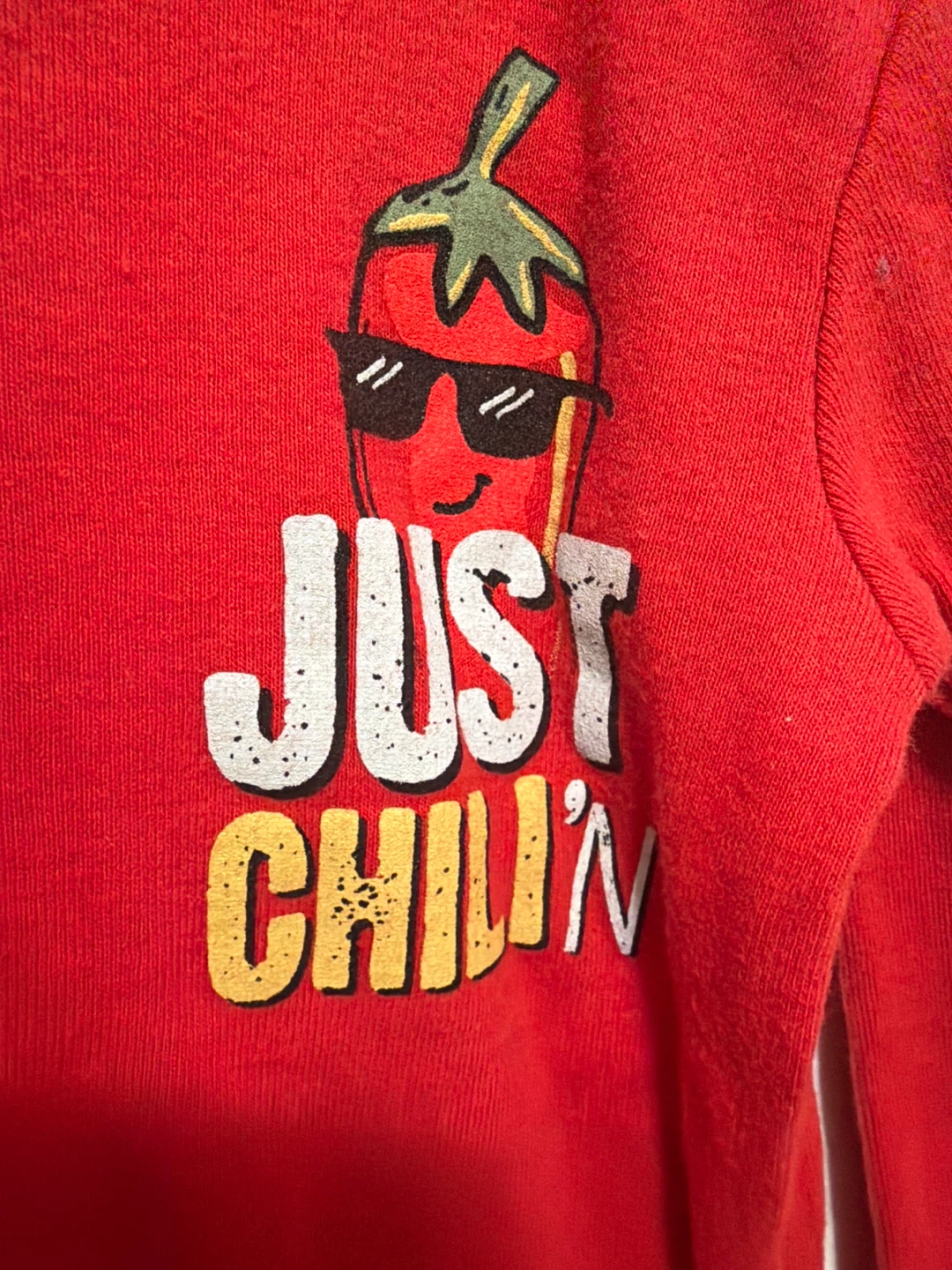Carter's Red "Just Chillin'"Long Sleeve Shirt Size 5 - photo 3