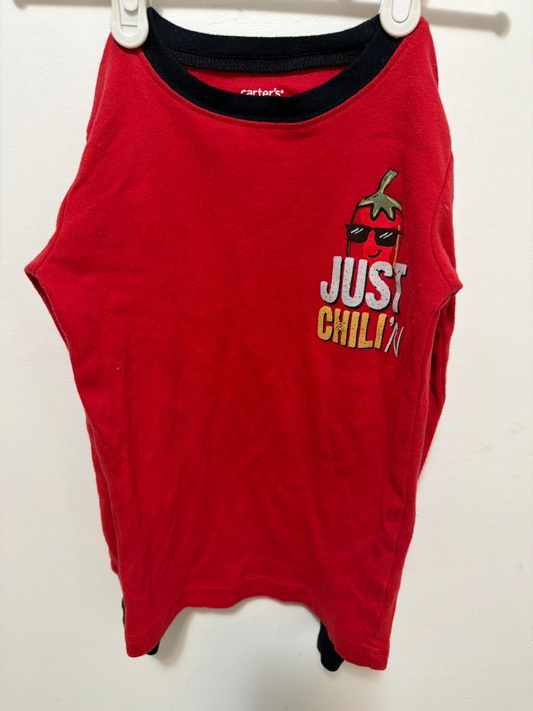 Carter's Red "Just Chillin'"Long Sleeve Shirt Size 5 - photo 5