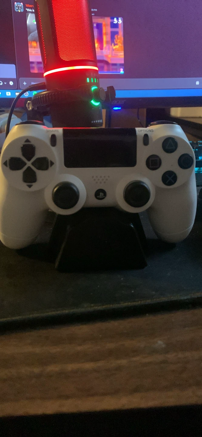 White PlayStation 4 Controller Alarm