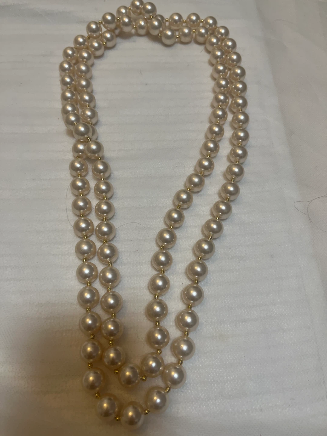 Double Strand Pearl Necklace