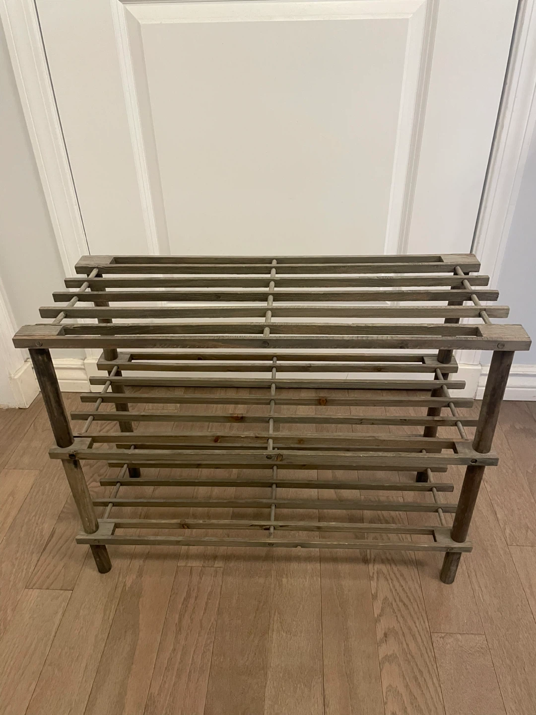 Rustic Wooden Shoe Rack