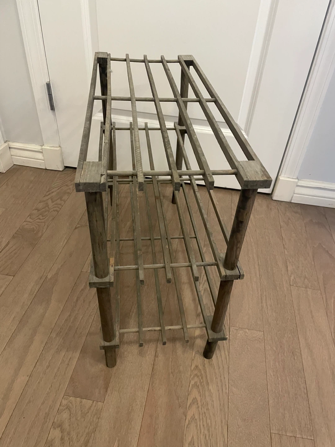 Rustic Wooden Shoe Rack - photo 2