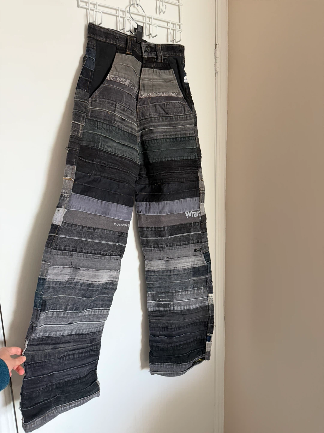 Handmade Patchwork Denim Jeans - photo 4