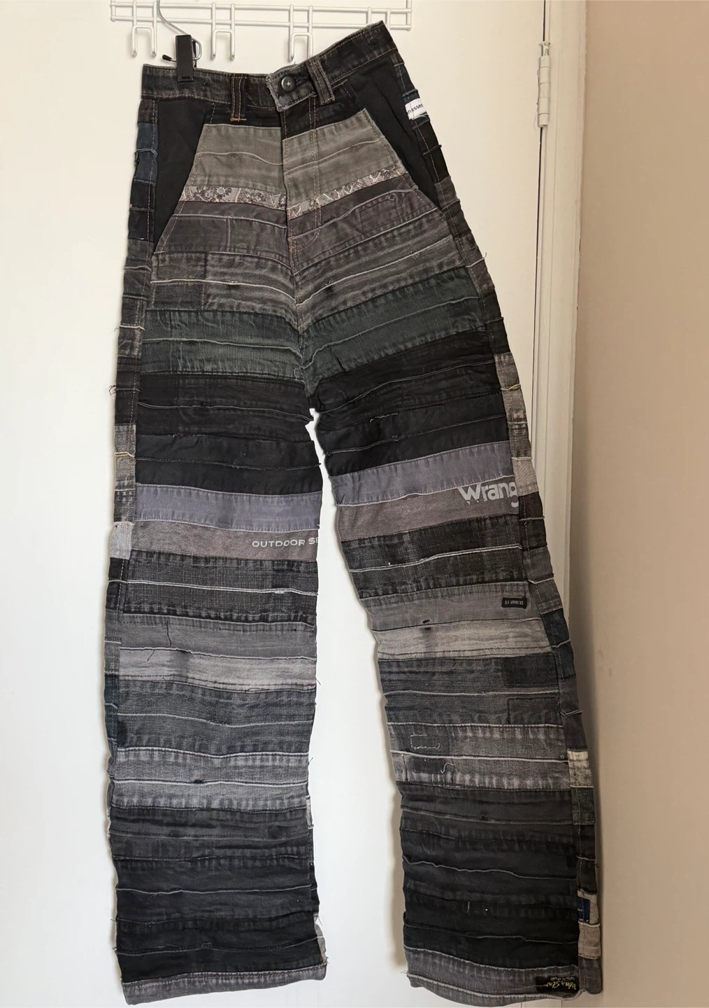 Handmade Patchwork Denim Jeans
