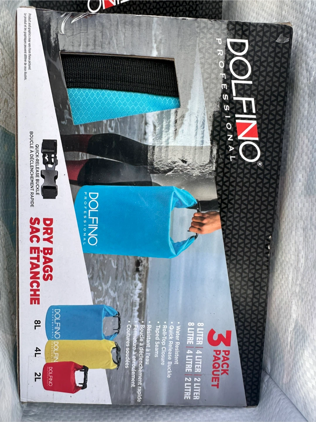 Dolfino Professional Dry Bags 3-Pack (8L, 4L, 2L)