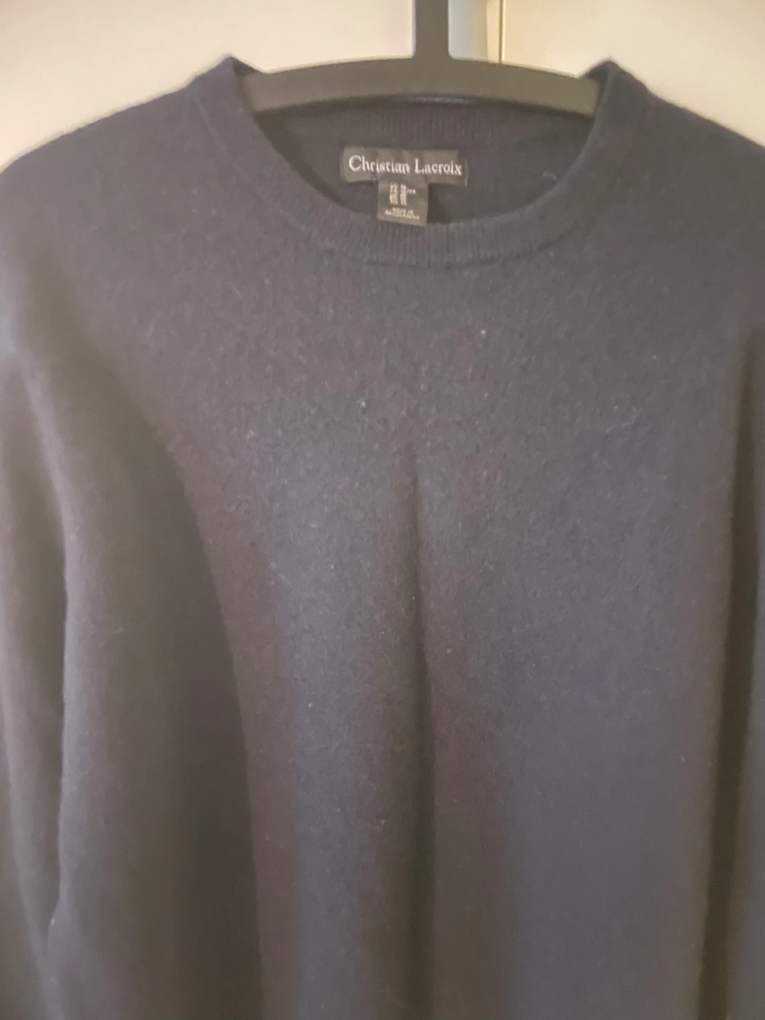 Christian Lacroix Navy Crewneck Sweater