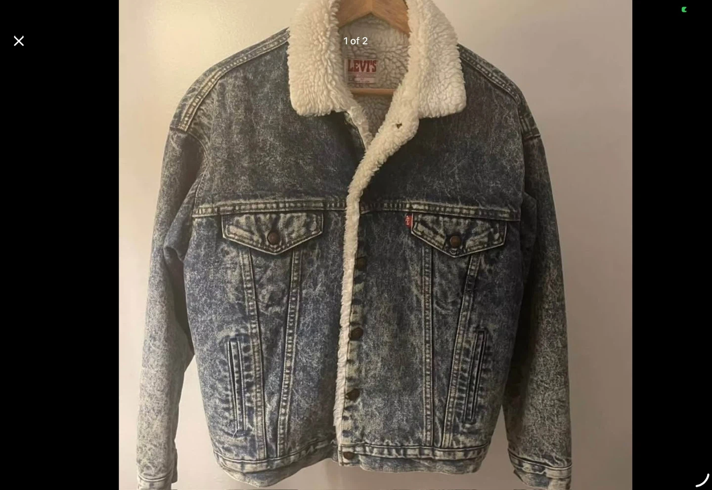 Vintage Levi’s Sherpa-Lined Denim Jacket, Size Medium - photo 3
