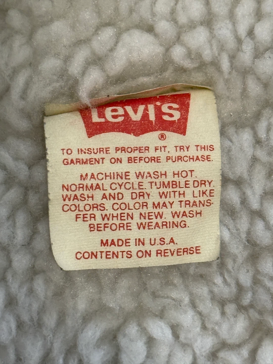 Vintage Levi’s Sherpa-Lined Denim Jacket, Size Medium - photo 5
