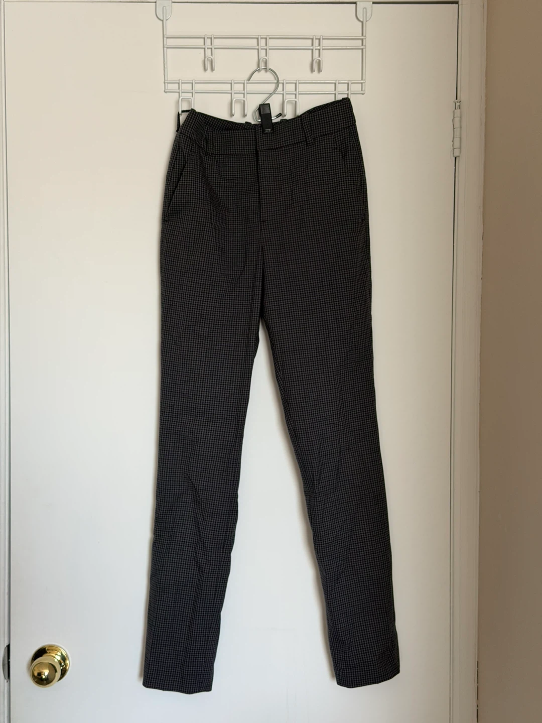 Zara Woman Gray Plaid Pants - Size US2 EU34