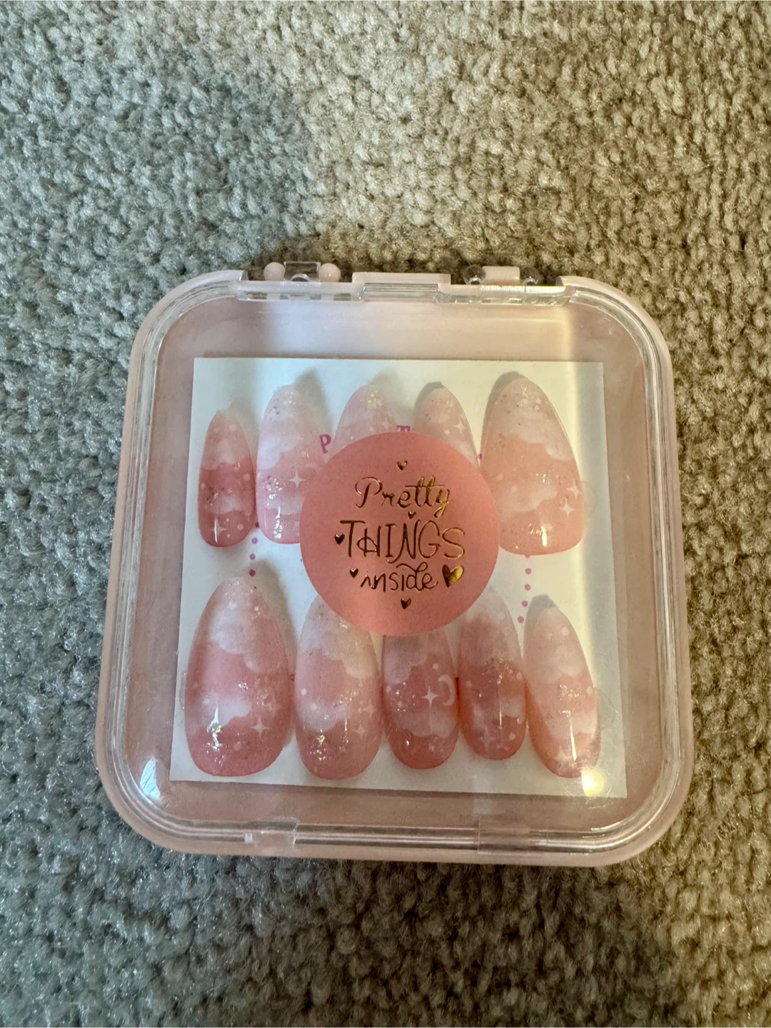 Dreamy Pink Sky Press-On Nail Tips