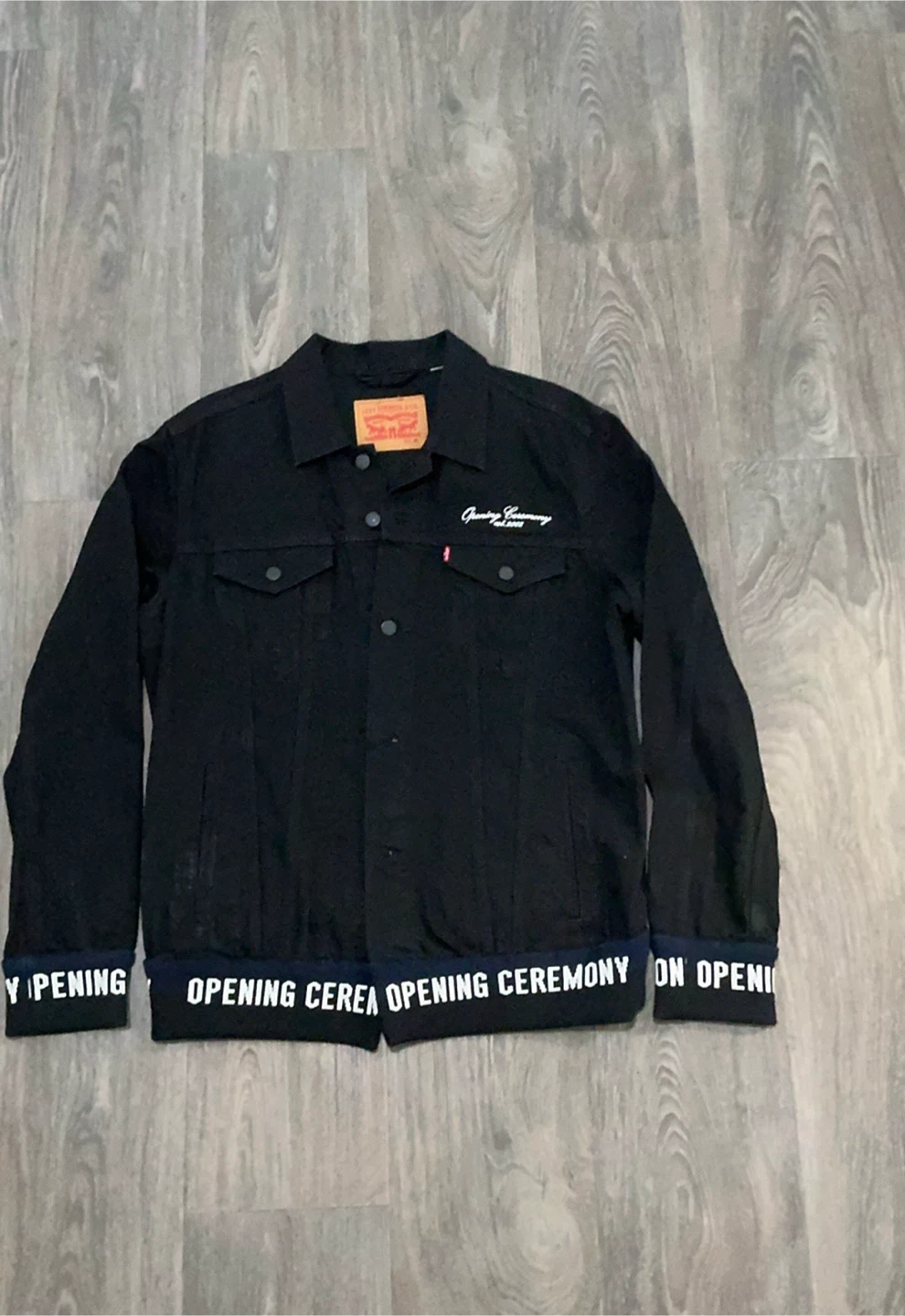 Levi’s x Opening Ceremony Denim Jacket, Black, XL, New With Tags