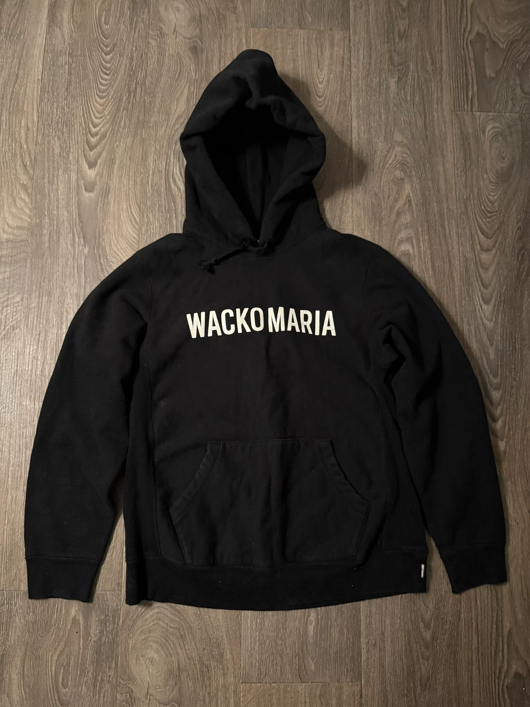 Wacko Maria Heavy Weight Pullover Black Hoodie (Large)