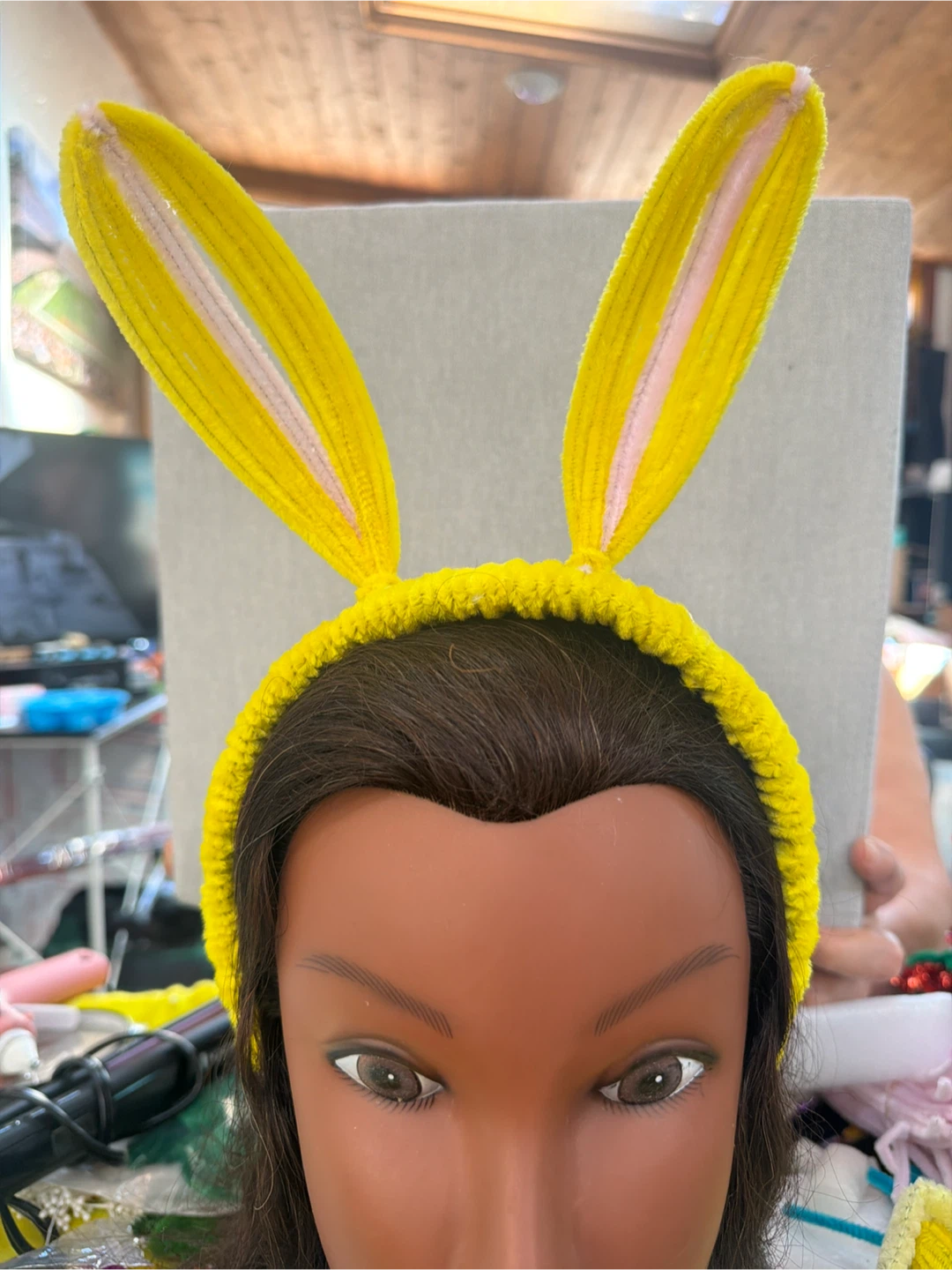 Yellow Bunny Ears Headband