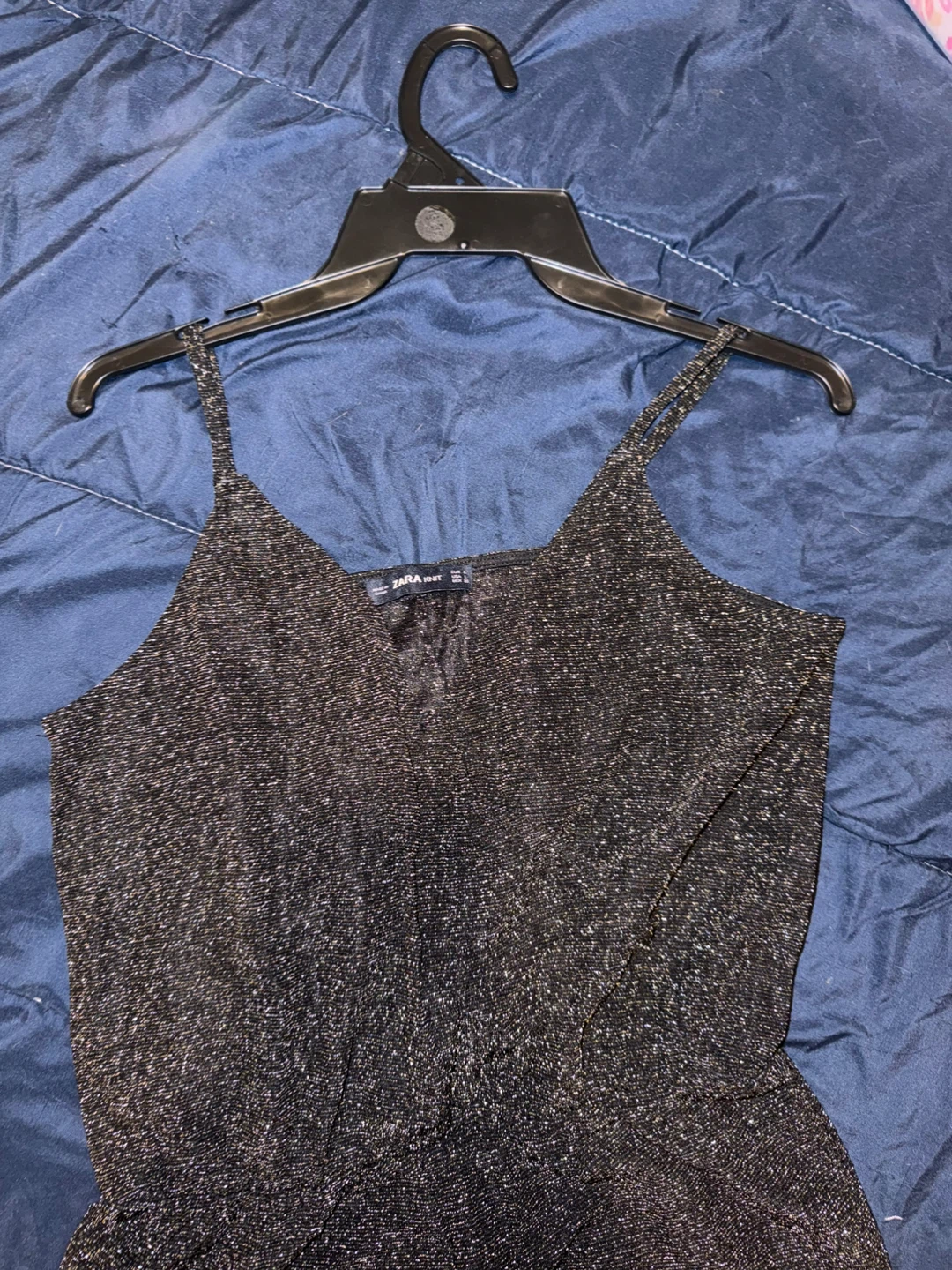 Zara Knit Metallic Sparkly Jumpsuit - photo 5