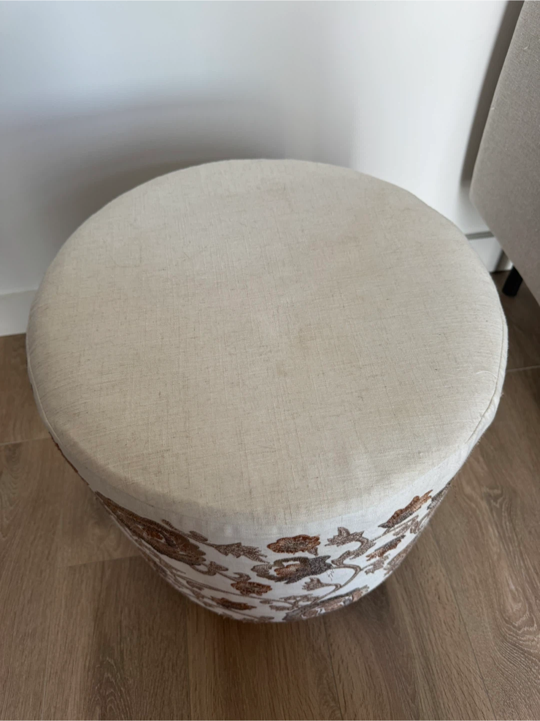 Fabric Footstool Ottoman (Length: 45 cm Width : 44 cm) - photo 2