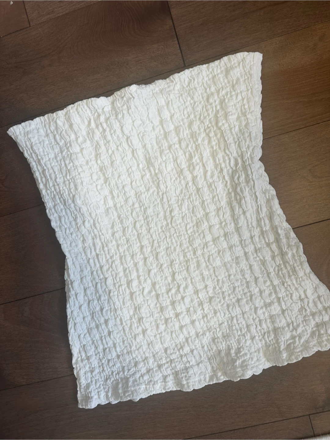 Zara White Smocked Tube Top - photo 2