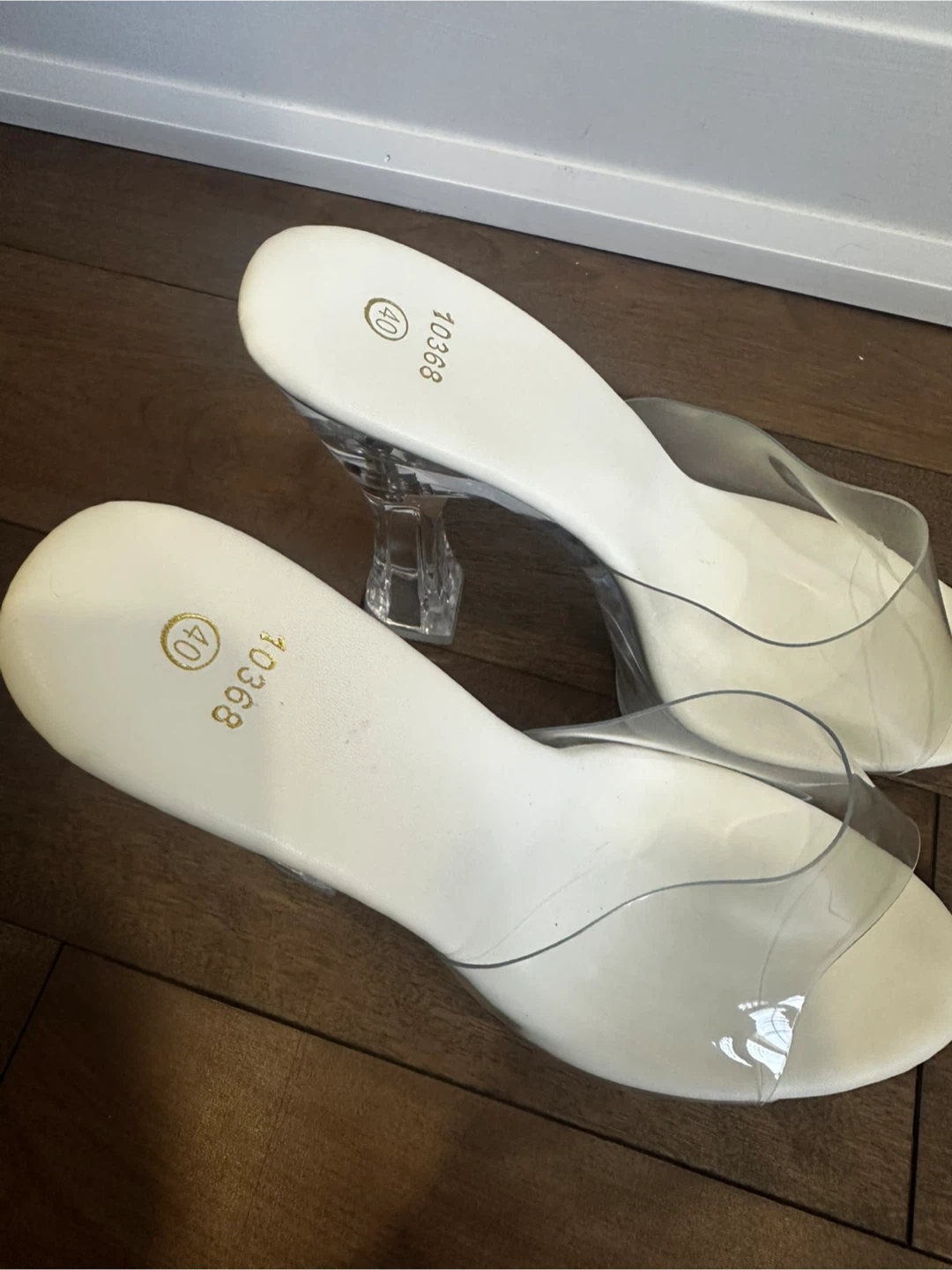 Women's Clear Platform Heels Size 40 - photo 5