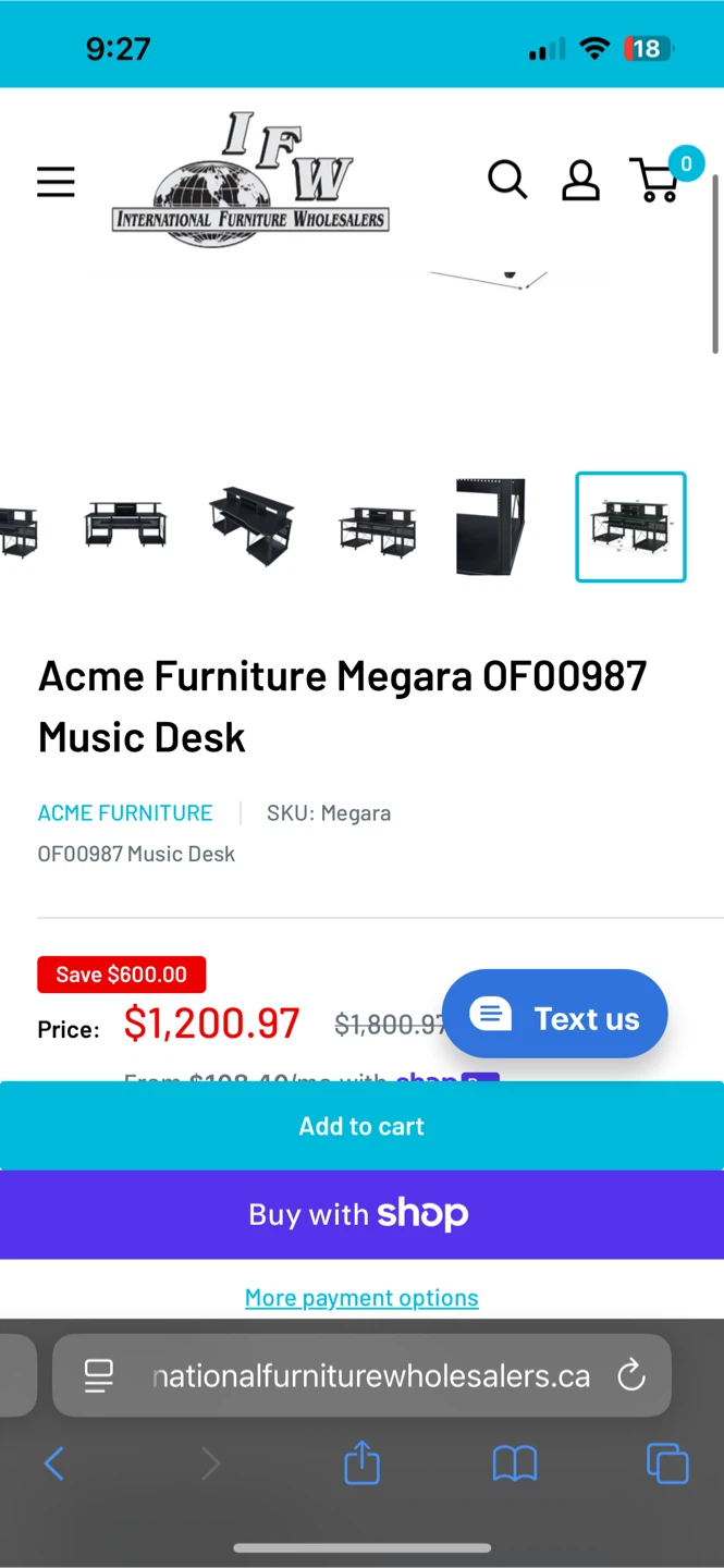 Acme Furniture OF00987 Megara Music Desk - photo 3