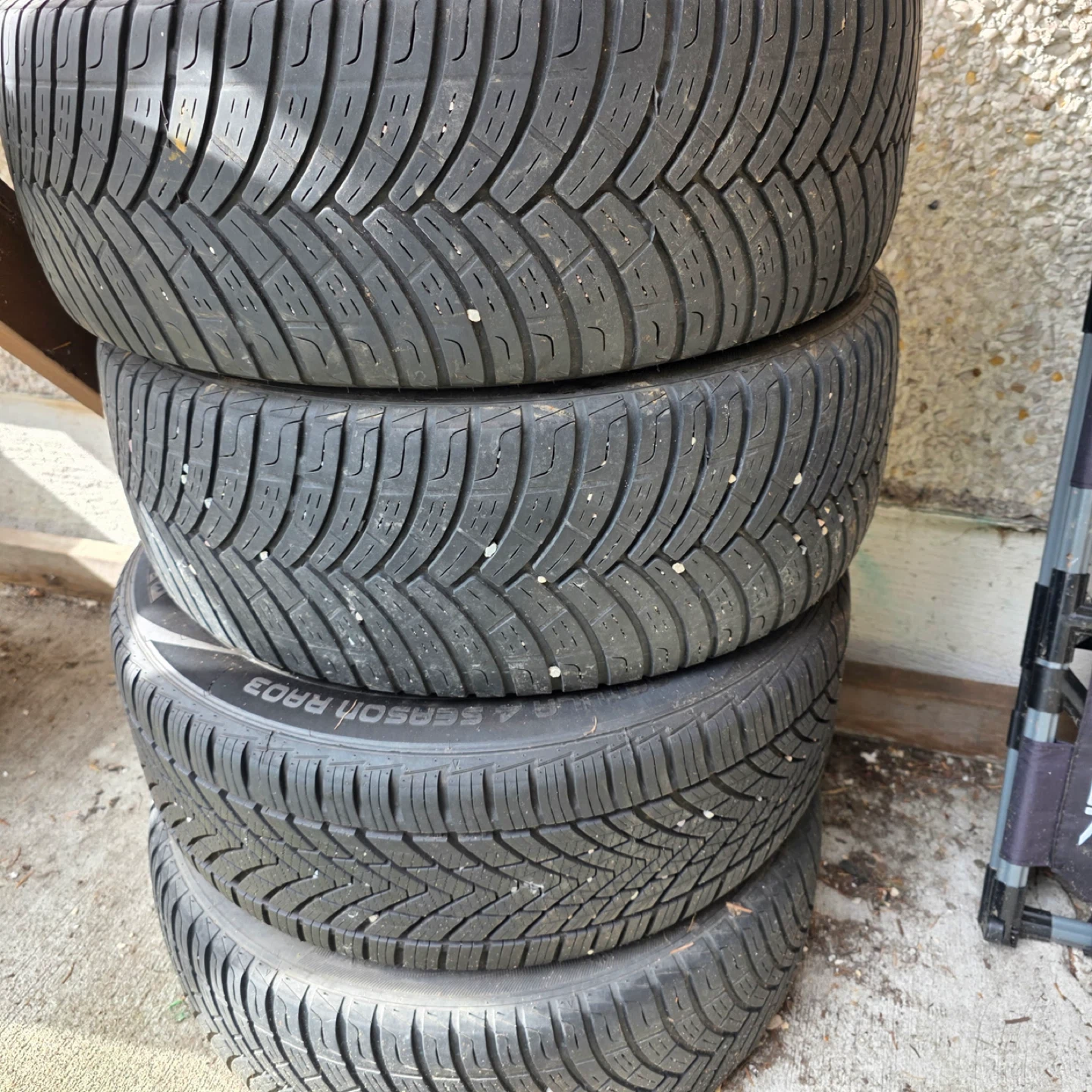 Set of 4 All Season Tires on Rims - photo 2