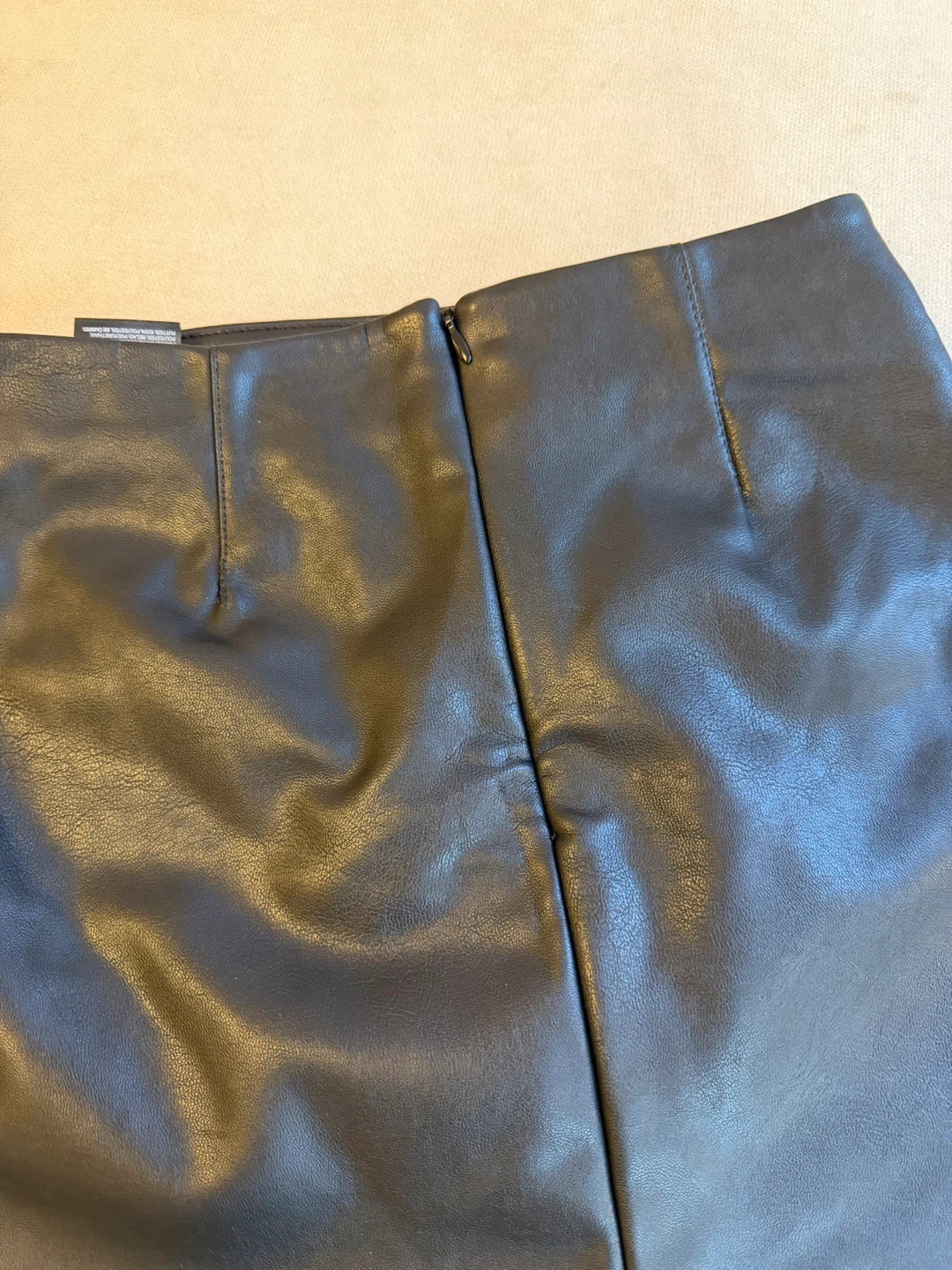 H&M Black Faux Leather Mini Skirt - photo 3