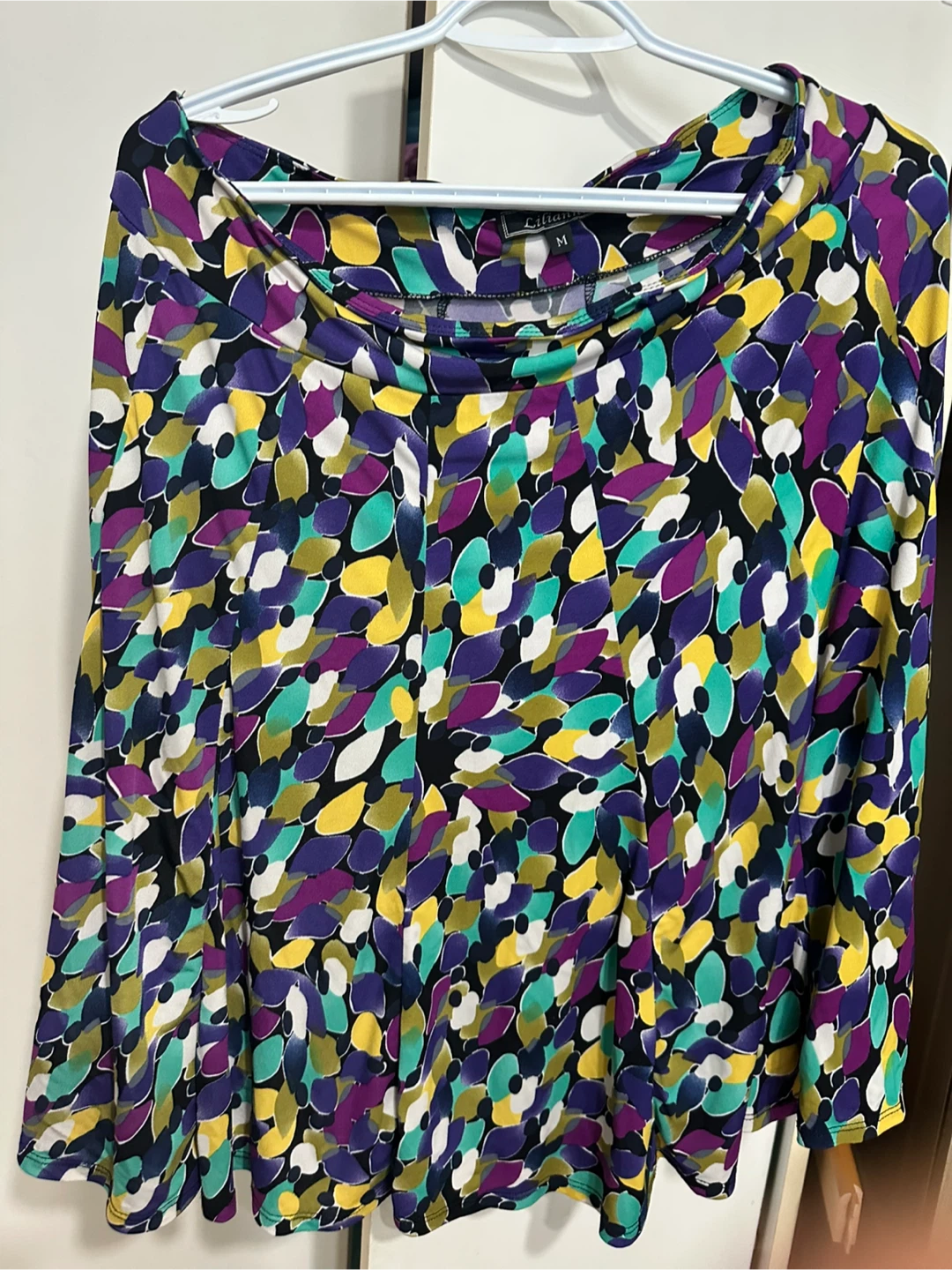 Lilians Women's M Abstract Print Midi Skirt
