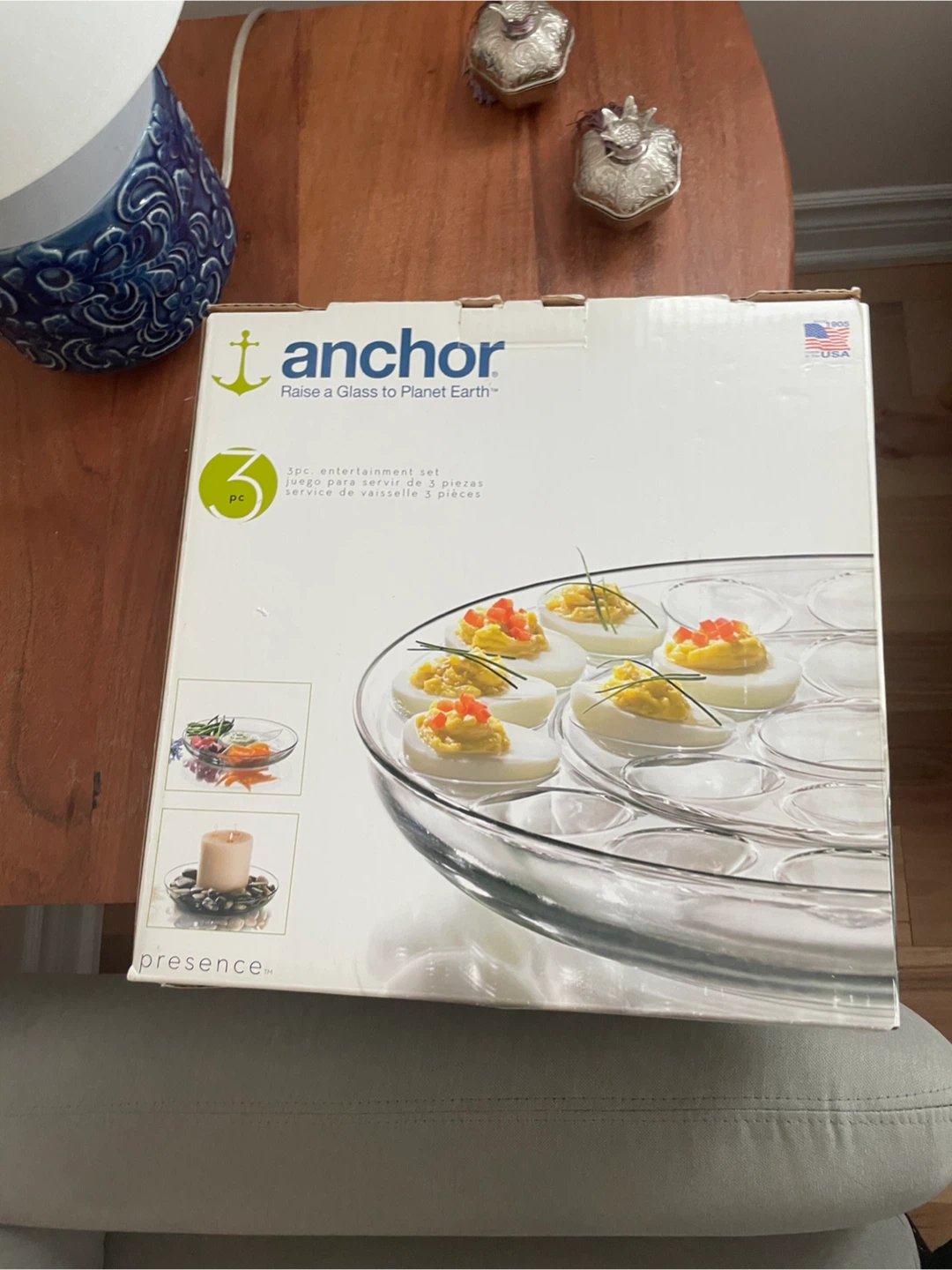 Anchor Hocking 3pc Entertainment Set