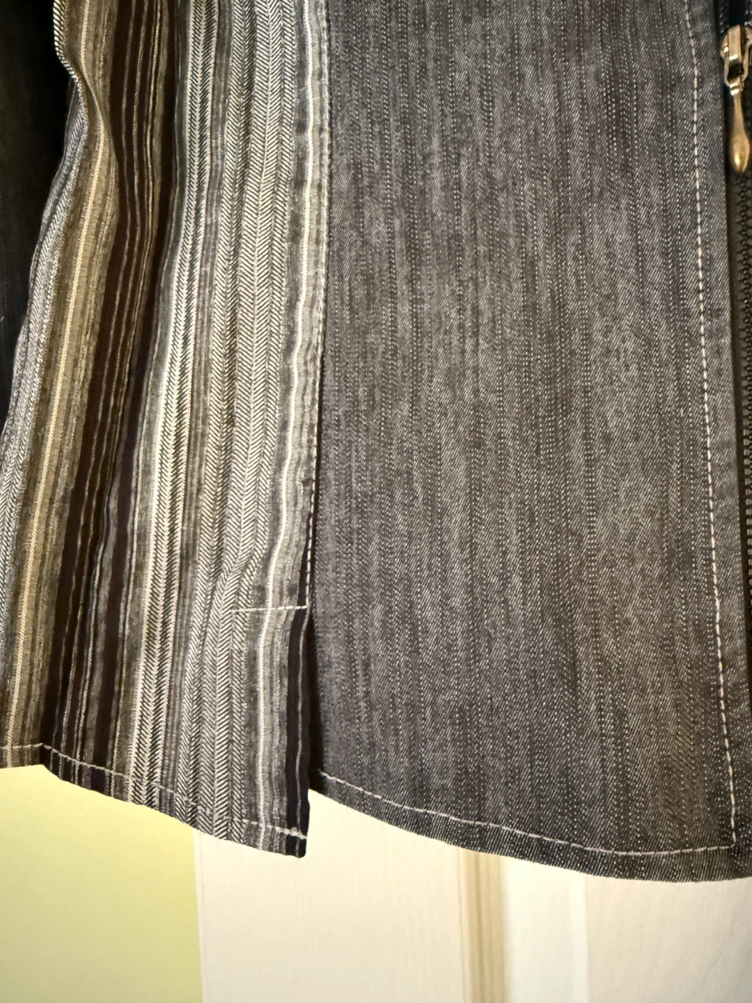 Piccadilly Fashions Black & Grey Denim Style Jacket and Pants - photo 4