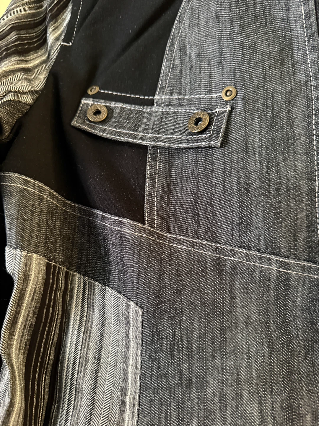 Piccadilly Fashions Black & Grey Denim Style Jacket and Pants - photo 3