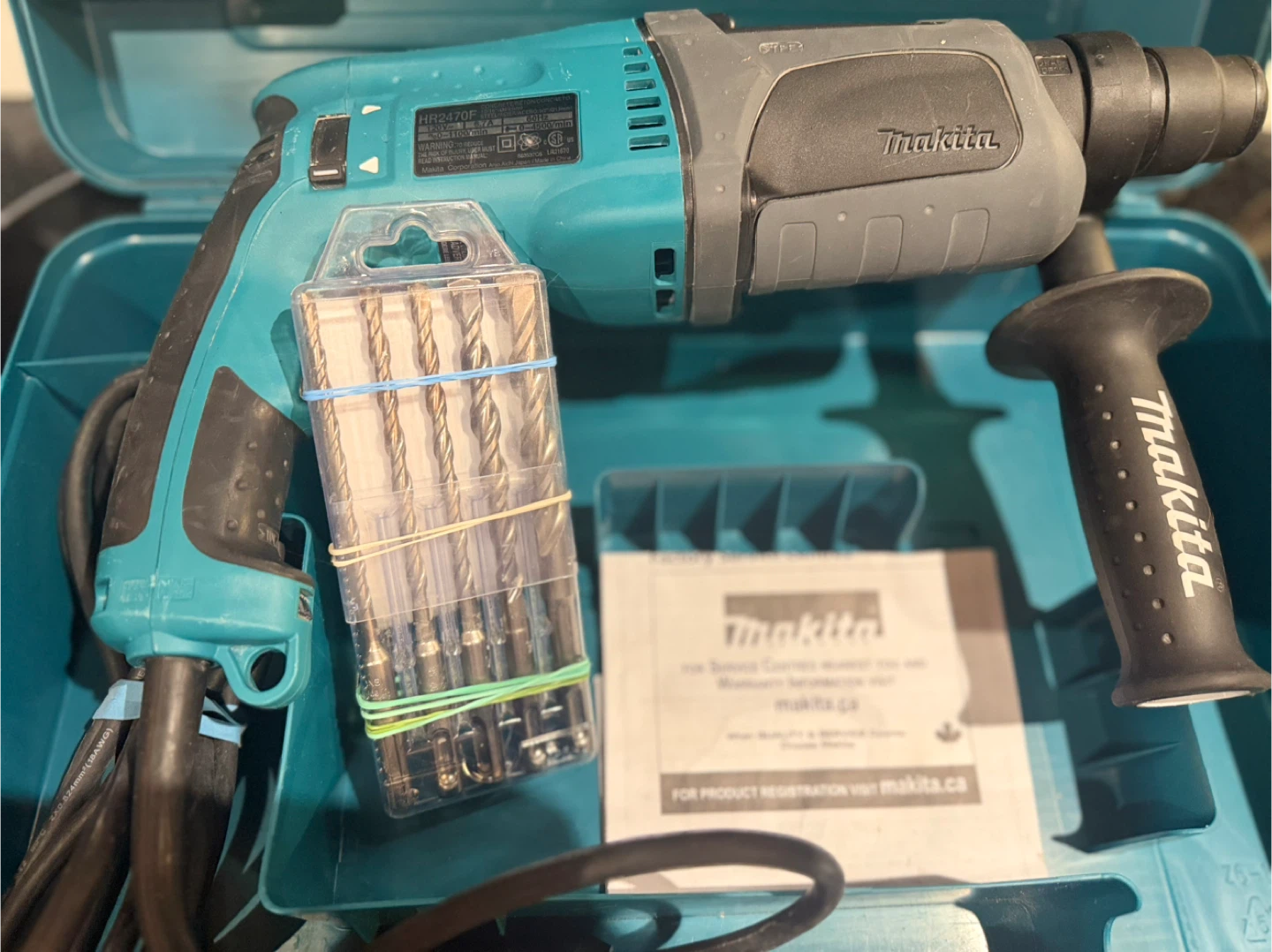 Makita 24mm (15/16") Rotary Hammer with SDS-Plus Bits - photo 5