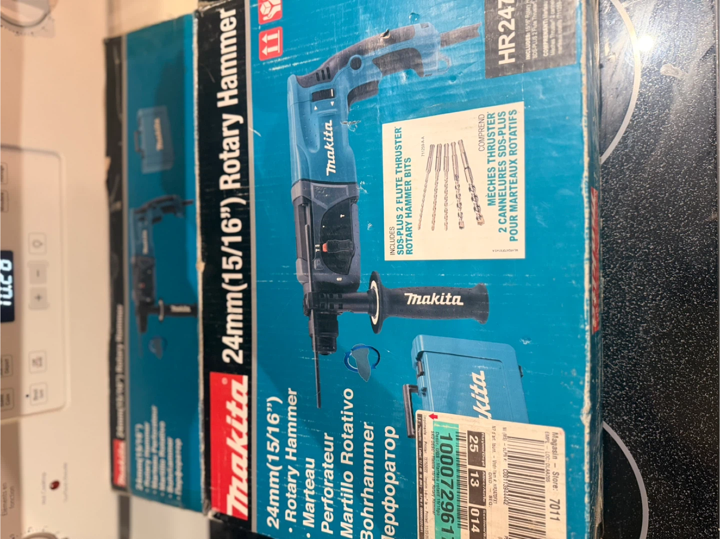 Makita 24mm (15/16") Rotary Hammer with SDS-Plus Bits