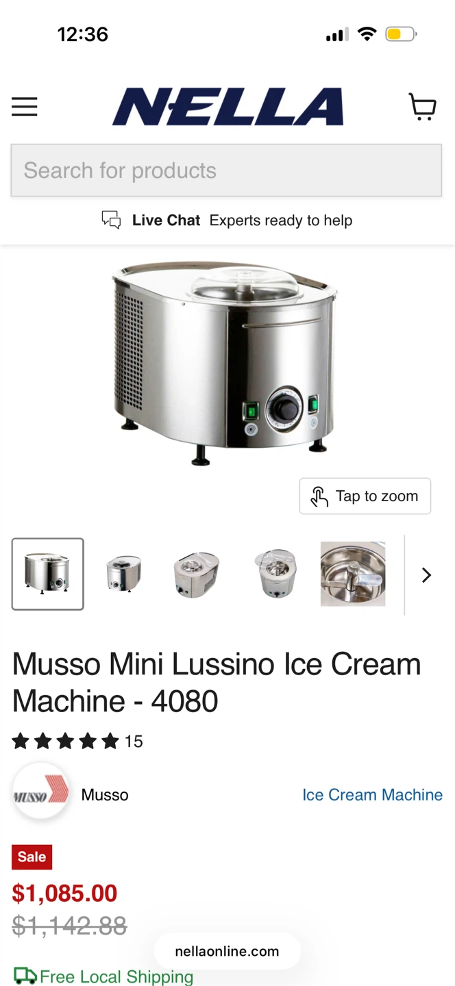 Musso Mini Lussino Ice Cream Machine - photo 2