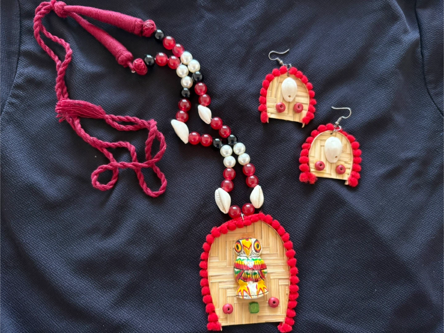 Handmade Necklace and Earrings Set - Indian jewelry set