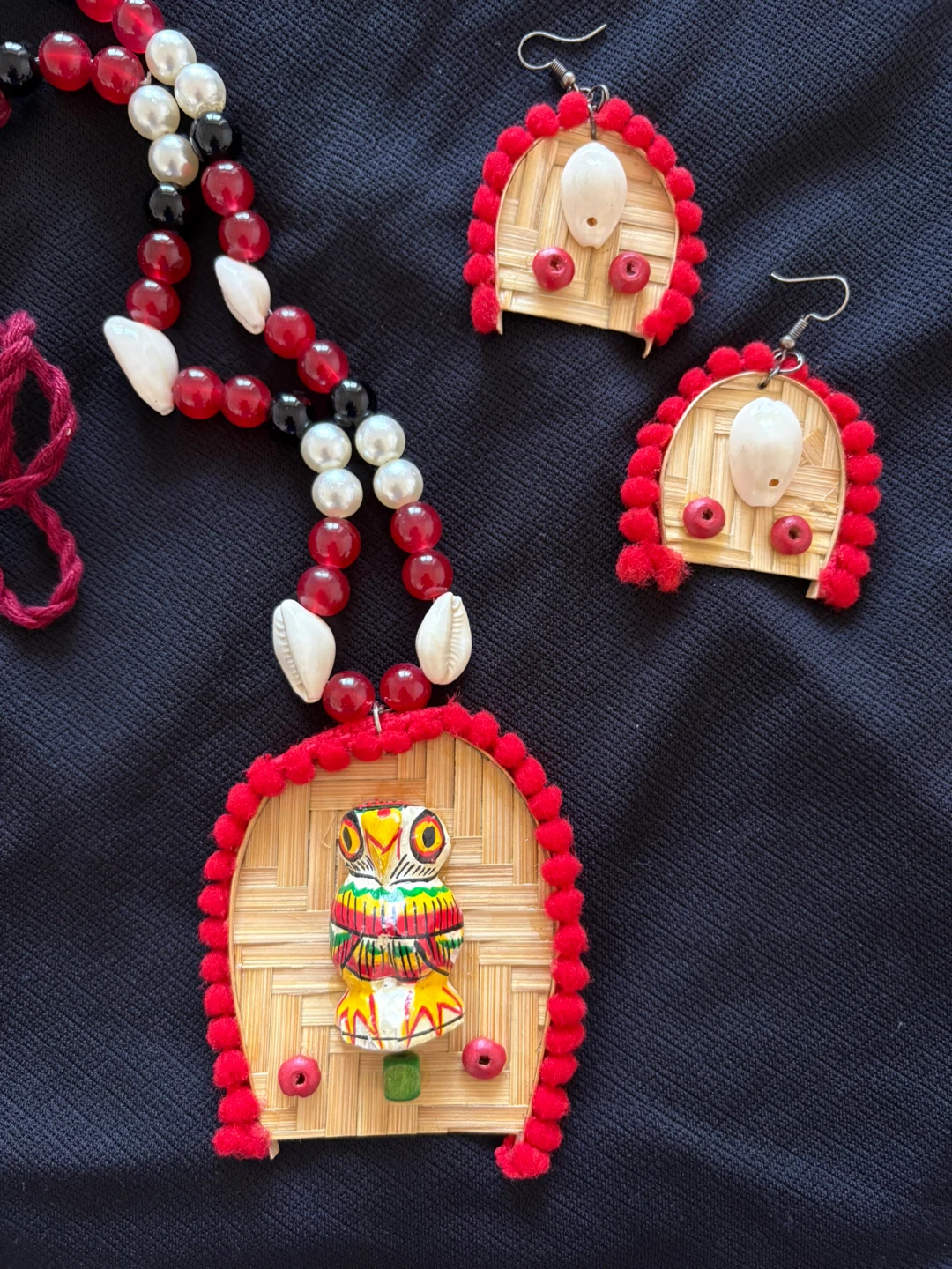 Handmade Necklace and Earrings Set - Indian jewelry set - photo 4