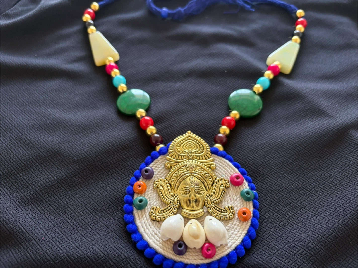 Handmade Necklace and Earrings Set - Indian jewelry set - photo 2