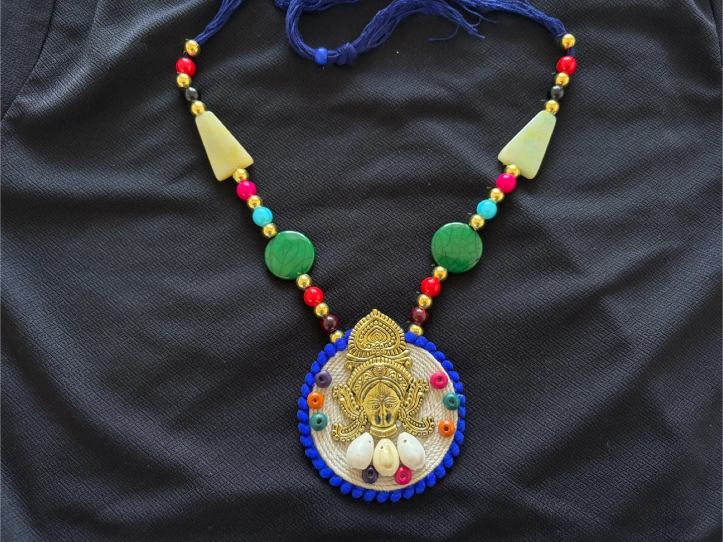 Handmade Necklace and Earrings Set - Indian jewelry set - photo 5